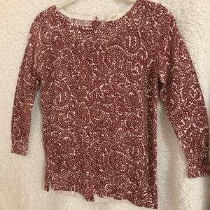 Loft back button lightweight sweater.